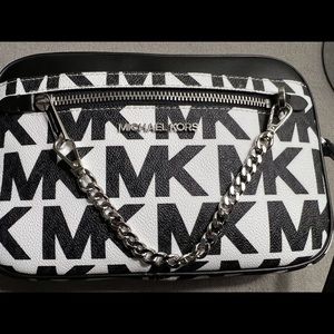 Michael Kors Jet Set optic white crossbody